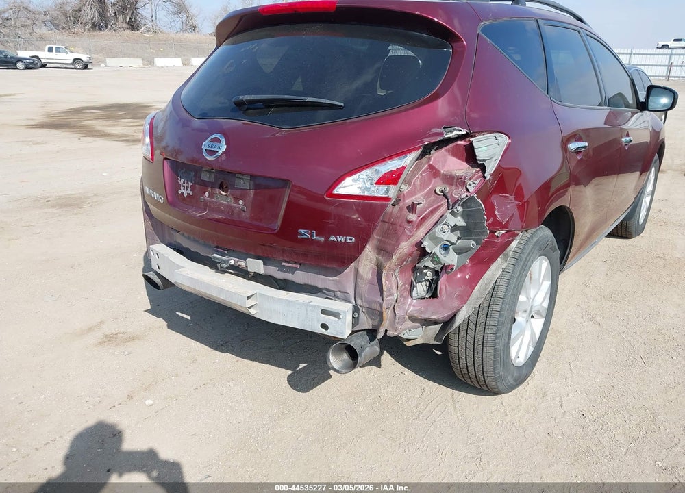 2012 NISSAN MURANO SL VIN: JN8AZ1MW1CW225970