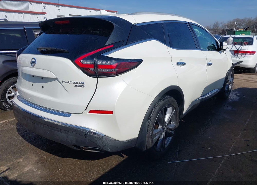 2022 NISSAN MURANO PLATINUM INTELLIGENT AWD VIN: 5N1AZ2DS8NC114587