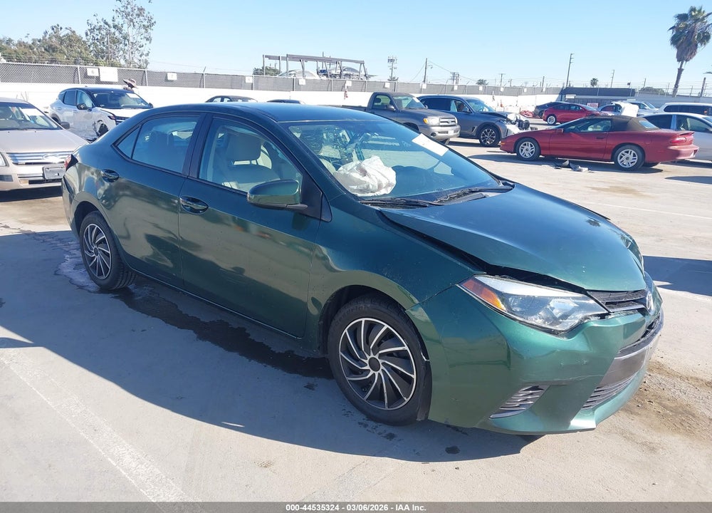 2016 TOYOTA COROLLA LE VIN: 2T1BURHE5GC573235