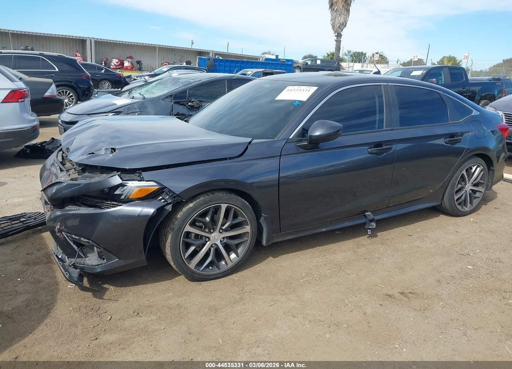 2022 HONDA CIVIC TOURING VIN: 2HGFE1F93NH304080