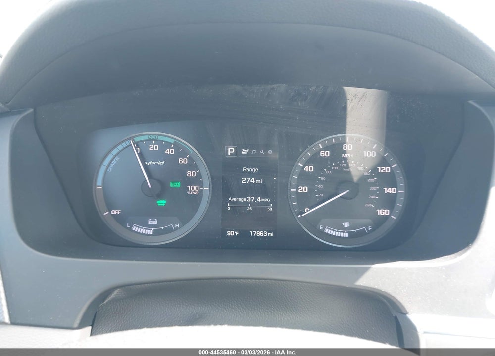 2017 HYUNDAI SONATA HYBRID SE VIN: KMHE24L33HA065438
