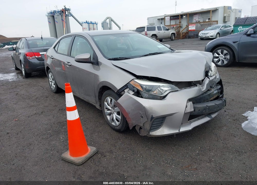 2016 TOYOTA COROLLA LE VIN: 2T1BURHE1GC526316
