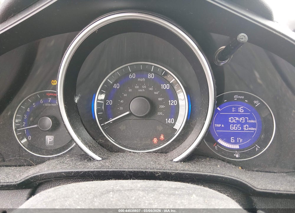 2016 HONDA FIT LX VIN: JHMGK5H55GX005295