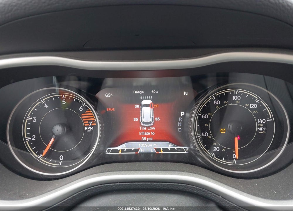 2016 JEEP CHEROKEE TRAILHAWK VIN: 1C4PJMBB6GW343436