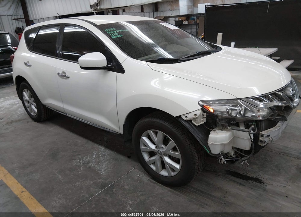 2011 NISSAN MURANO S VIN: JN8AZ1MU8BW054308