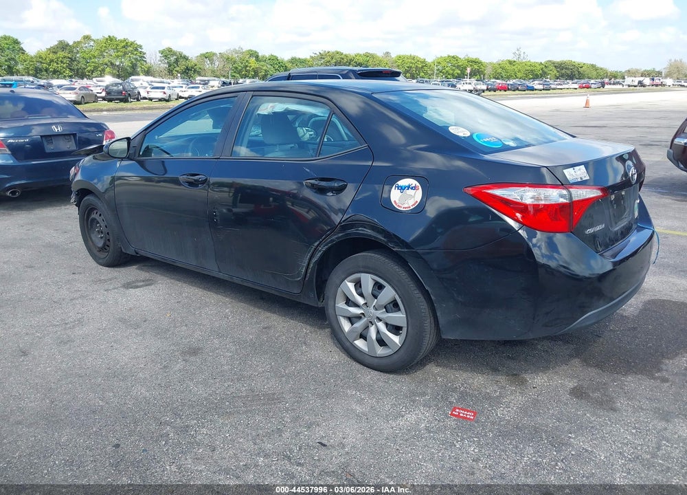 2016 TOYOTA COROLLA LE VIN: 5YFBURHE2GP515860