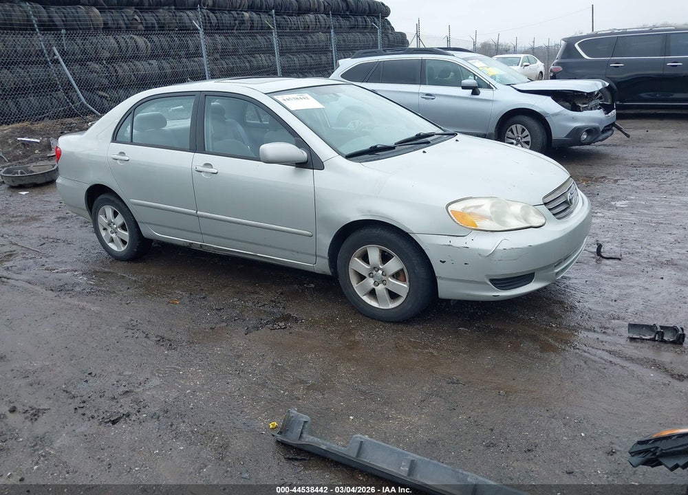2004 TOYOTA COROLLA LE VIN: 2T1BR38E94C213024