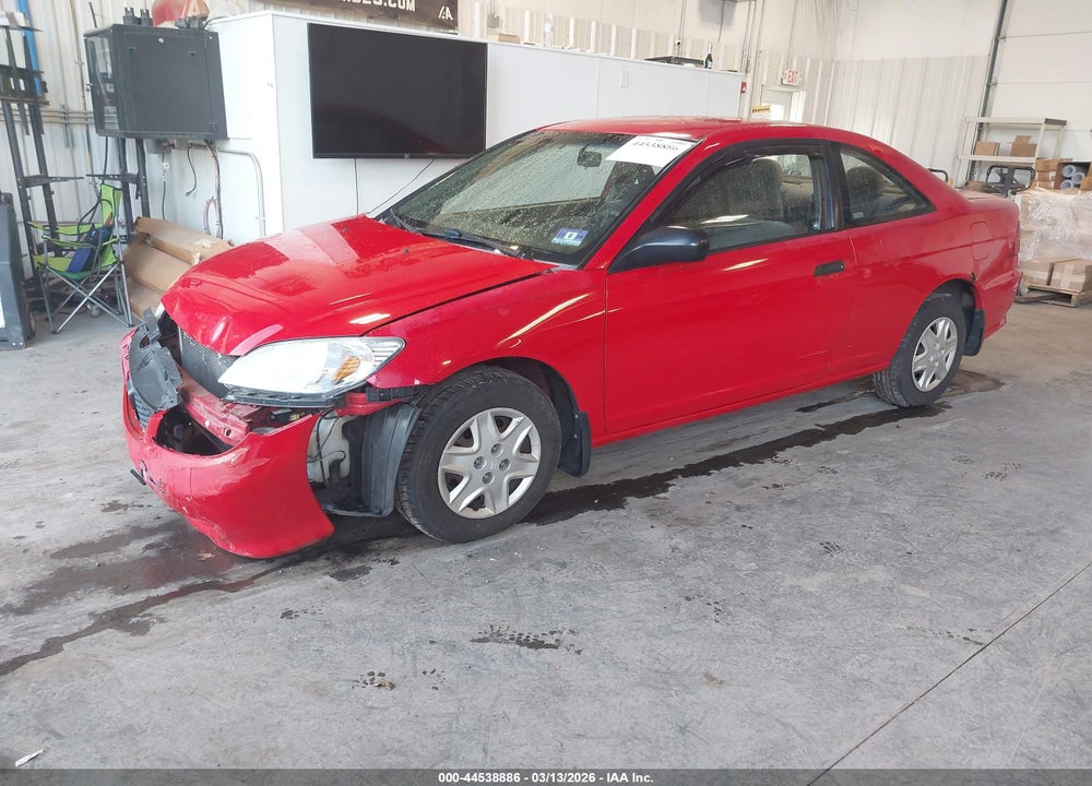 2005 HONDA CIVIC VP VIN: 1HGEM21105L027493