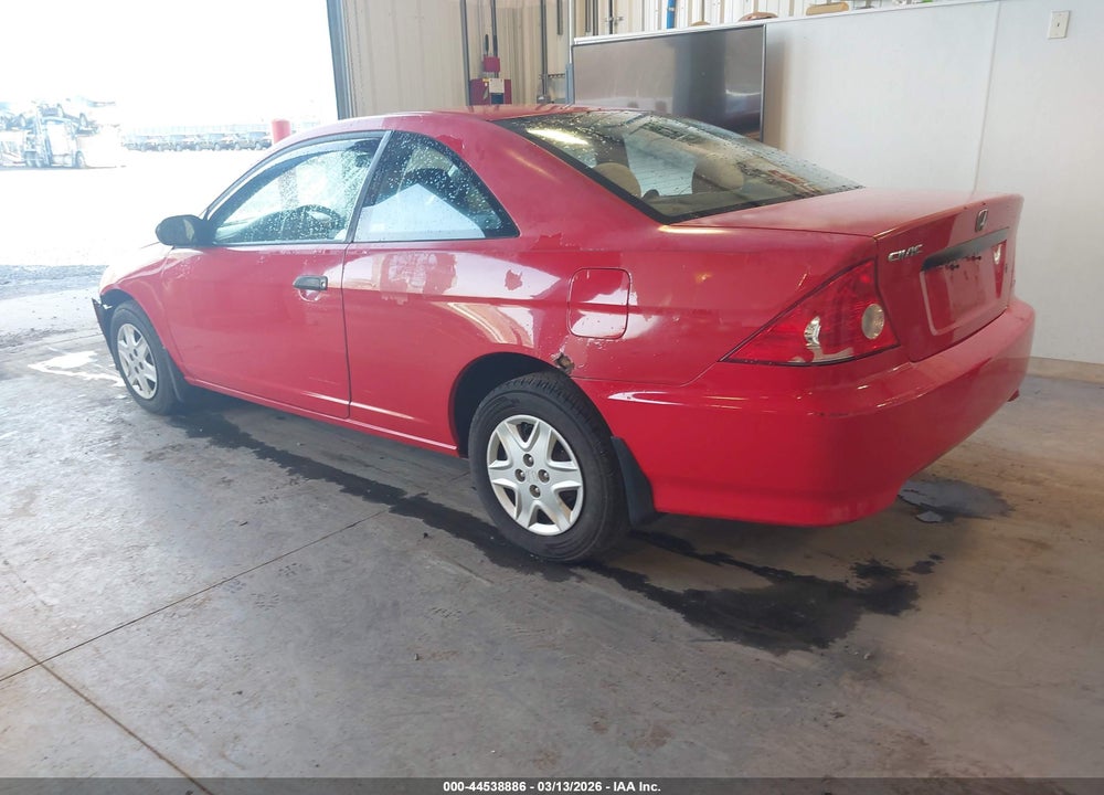 2005 HONDA CIVIC VP VIN: 1HGEM21105L027493
