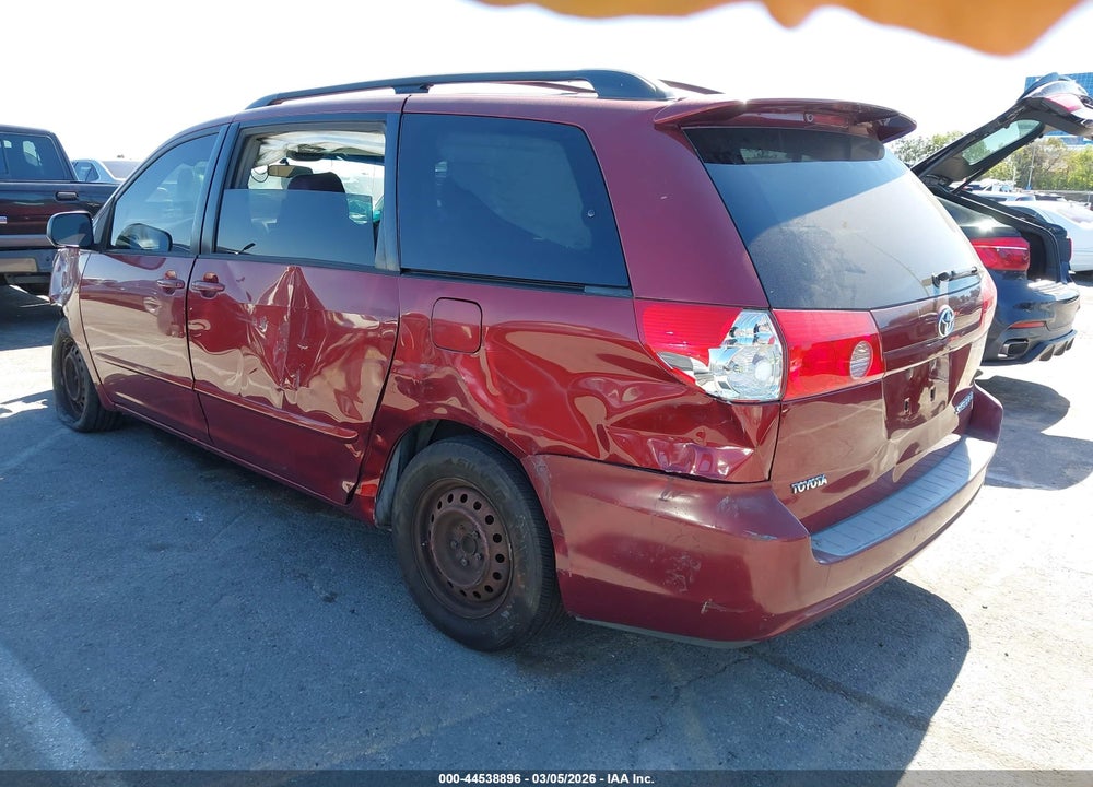 2008 TOYOTA SIENNA LE VIN: 5TDZK23CX8S138088