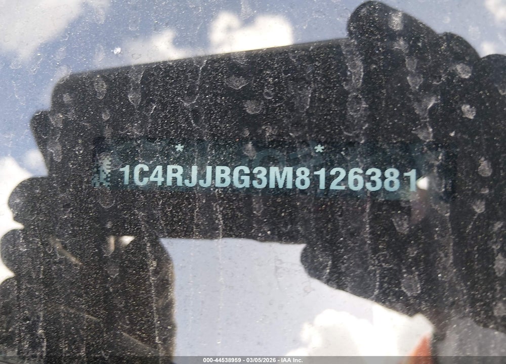 2021 JEEP GRAND CHEROKEE L LIMITED 4X2 VIN: 1C4RJJBG3M8126381