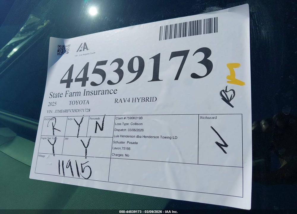 2025 TOYOTA RAV4 HYBRID XSE VIN: JTME6RFVXSD571728