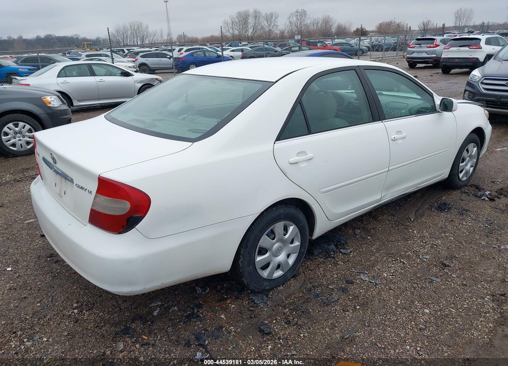 2004 TOYOTA CAMRY LE VIN: 4T1BE32KX4U354077