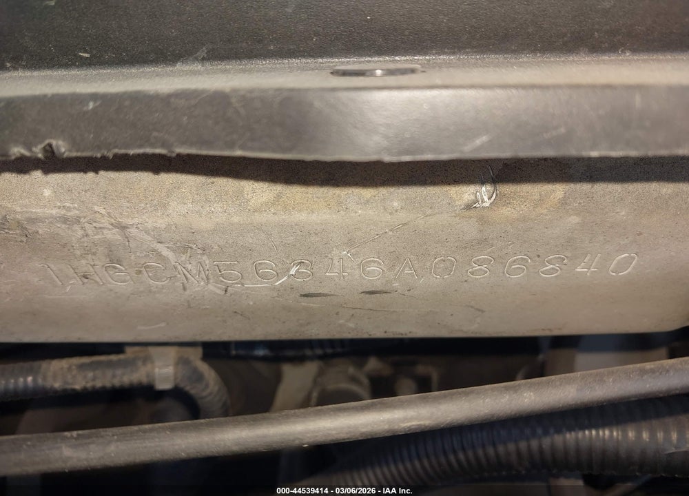 2006 HONDA ACCORD 2.4 SE VIN: 1HGCM56346A086840
