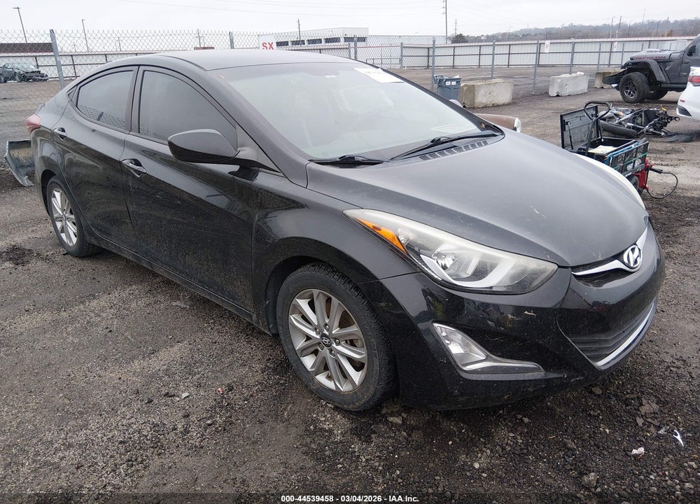 2014 HYUNDAI ELANTRA SE VIN: 5NPDH4AE6EH539504