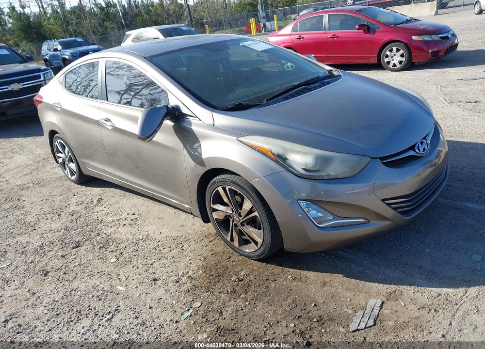 2014 HYUNDAI ELANTRA LIMITED VIN: 5NPDH4AE2EH542836