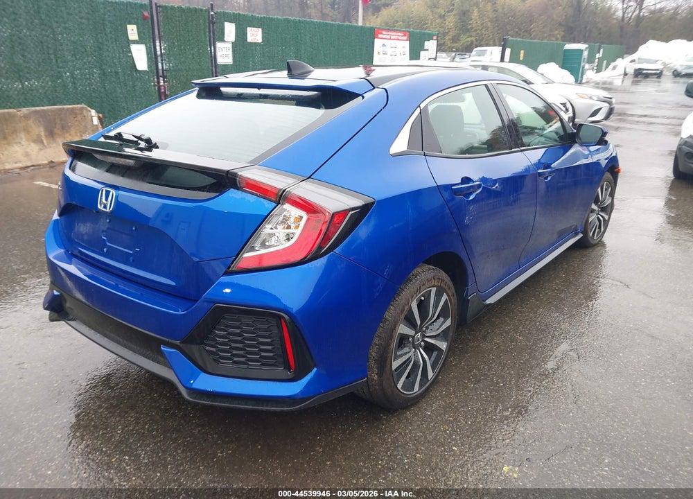 2018 HONDA CIVIC HATCHBACK EX VIN: SHHFK7H51JU225851