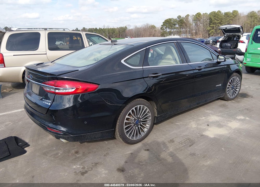 2018 FORD FUSION HYBRID PLATINUM VIN: 3FA6P0RUXJR164827