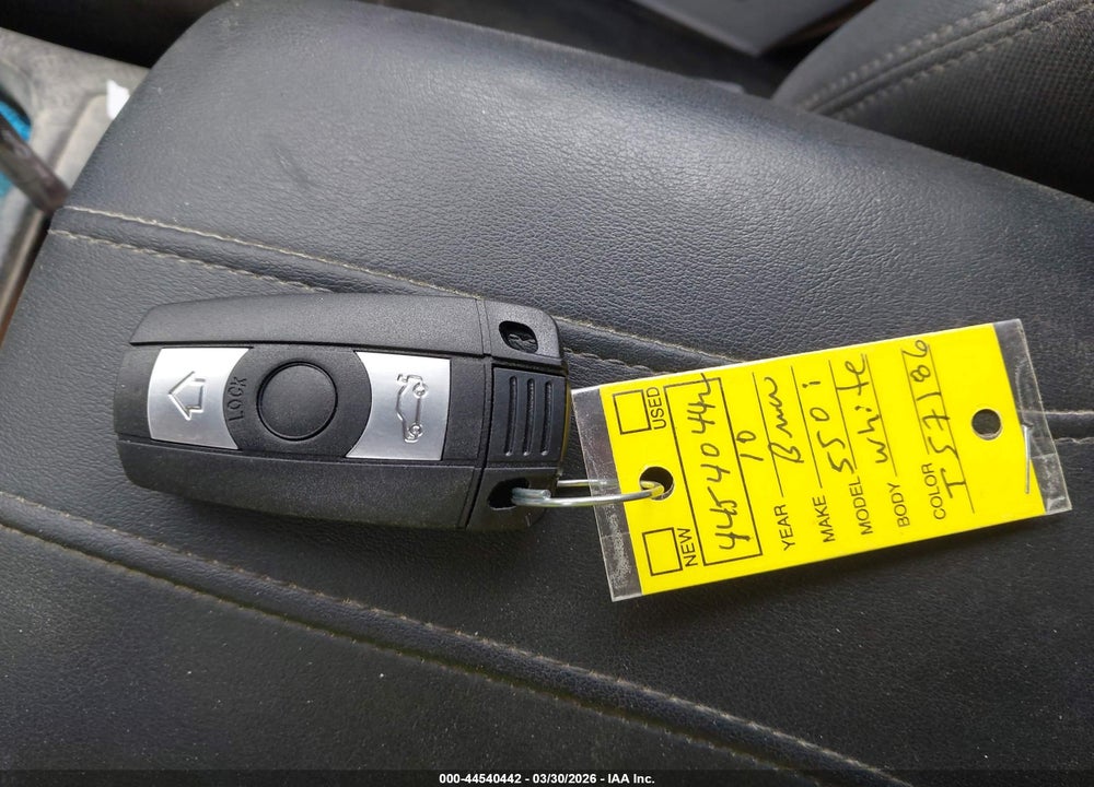 2010 BMW 550I VIN: WBANW5C56ACT57186