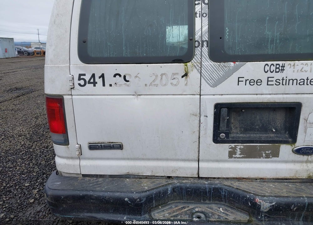 2008 FORD E-150 COMMERCIAL/RECREATIONAL VIN: 1FTNE14L08DA59524