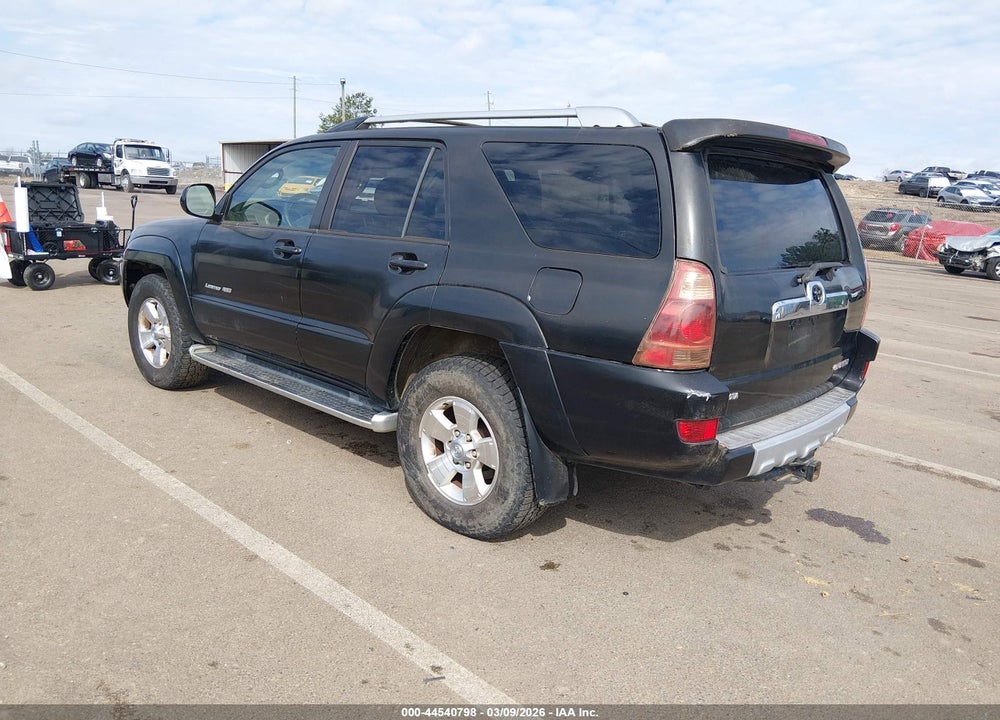 2003 TOYOTA 4RUNNER LIMITED V8 VIN: JTEBT17R430026885