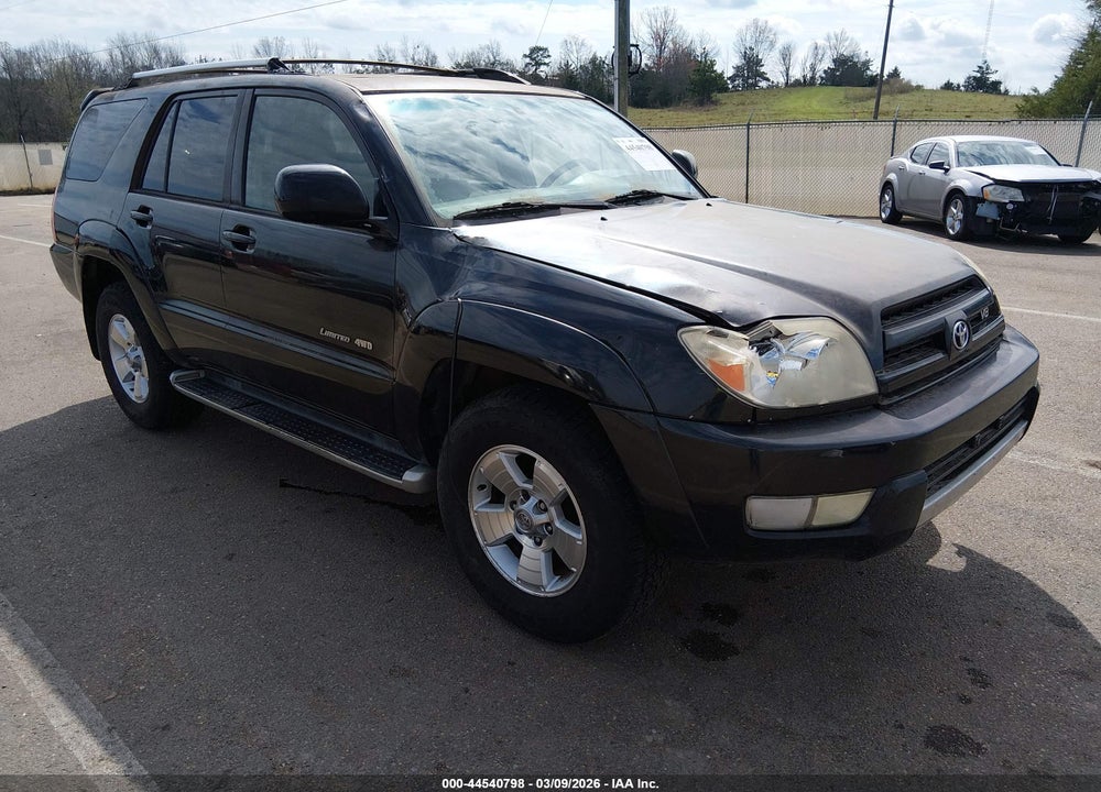 2003 TOYOTA 4RUNNER LIMITED V8 VIN: JTEBT17R430026885
