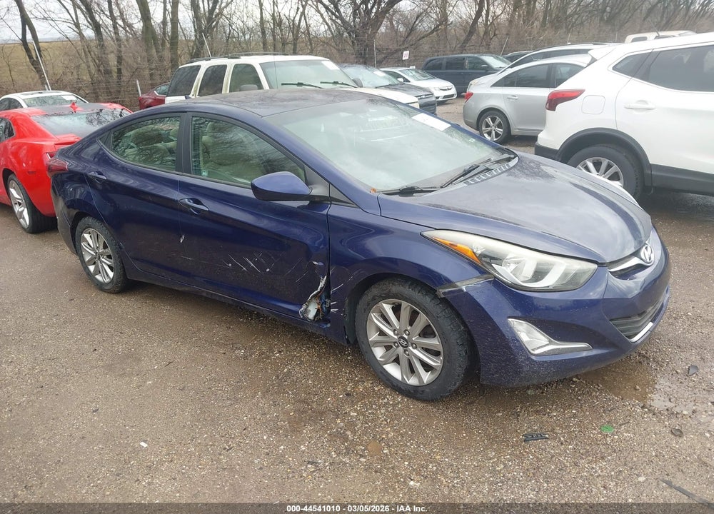 2014 HYUNDAI ELANTRA SE VIN: 5NPDH4AE8EH472789