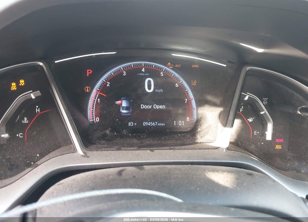 2019 HONDA CIVIC VIN: 19XFC2F86KE008592