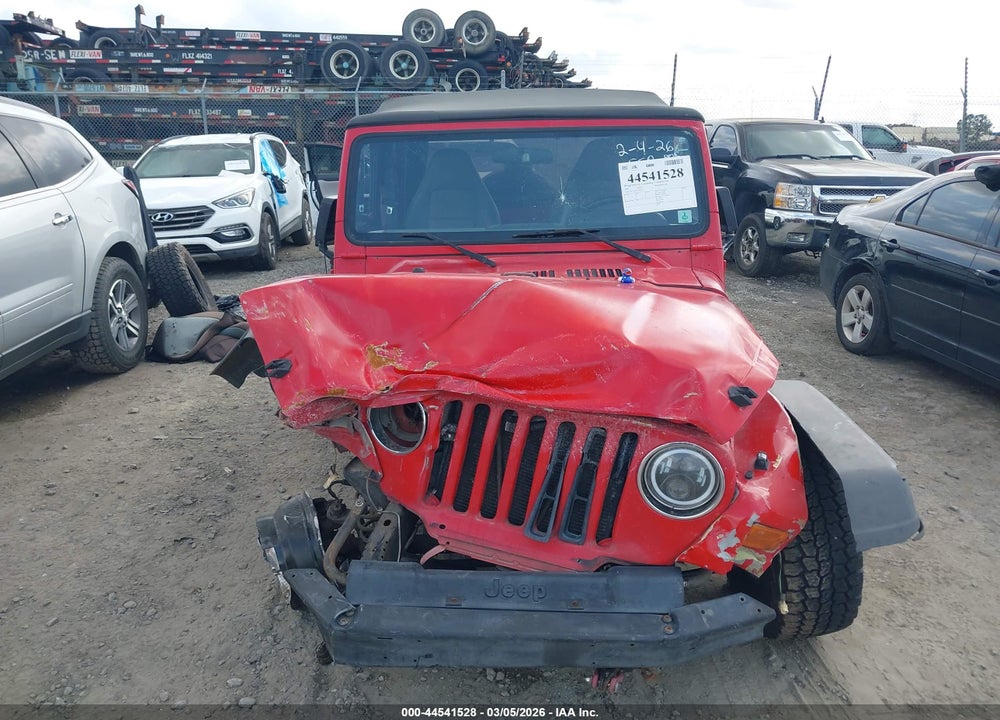 1997 JEEP WRANGLER SE VIN: 1J4FY29P9VP439172