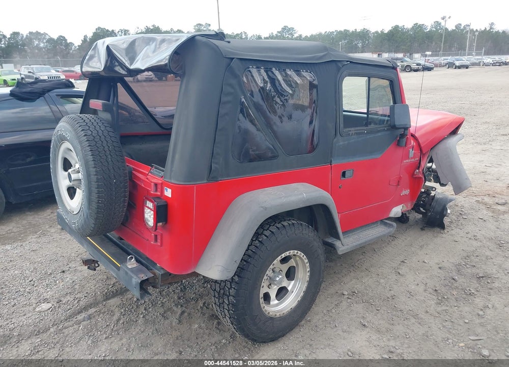 1997 JEEP WRANGLER SE VIN: 1J4FY29P9VP439172