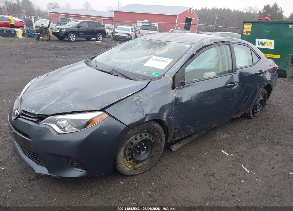 2016 TOYOTA COROLLA LE VIN: 2T1BURHE3GC705439