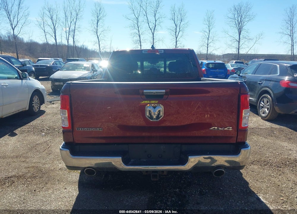 2019 RAM 1500 BIG HORN/LONE STAR  4X4 5'7 BOX VIN: 1C6SRFFT2KN804316