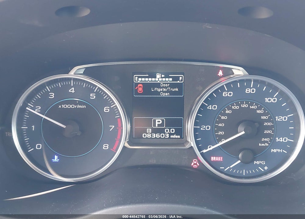 2016 SUBARU CROSSTREK 2.0I LIMITED VIN: JF2GPAKC9GH309714