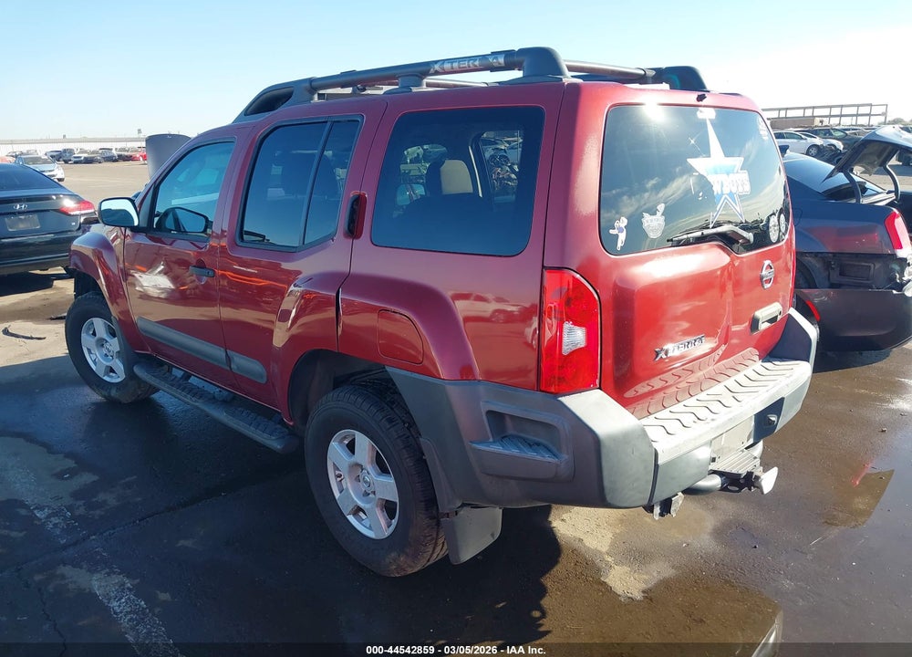 2005 NISSAN XTERRA S VIN: 5N1AN08W35C605792