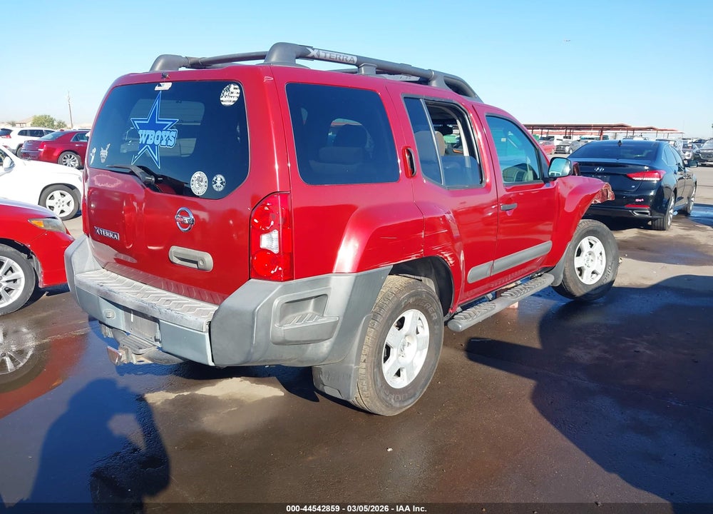 2005 NISSAN XTERRA S VIN: 5N1AN08W35C605792