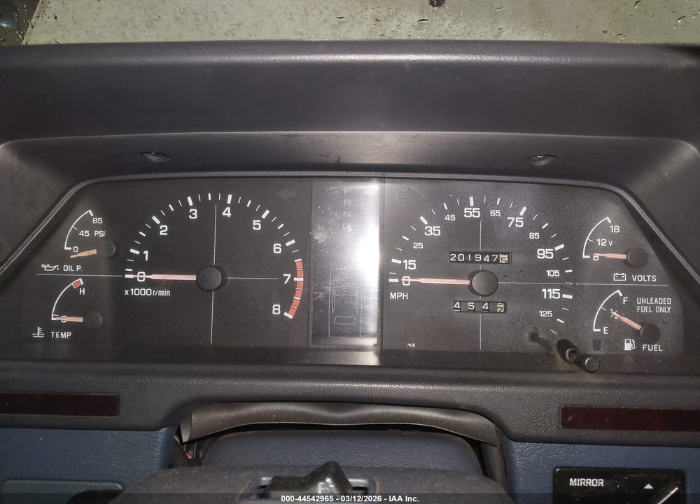 1992 SUBARU LOYALE VIN: JF1AC4226NC210521