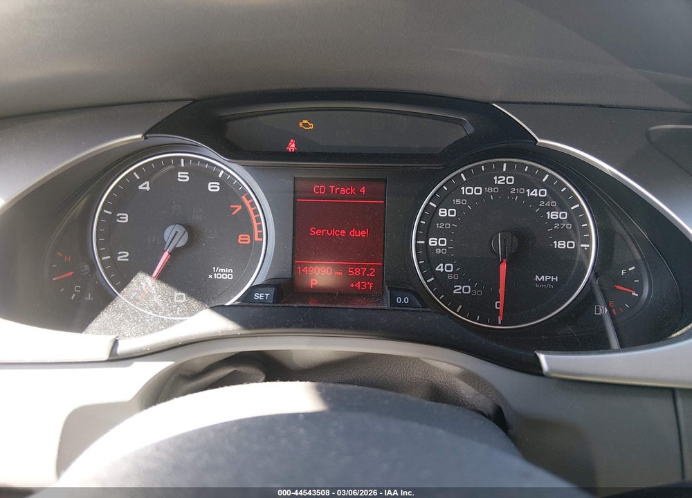 2011 AUDI A4 2.0T PREMIUM VIN: WAUAFAFL5BN012285
