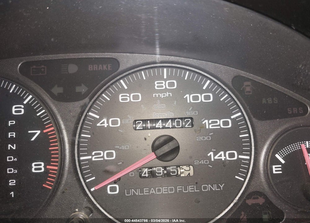 1998 ACURA INTEGRA LS VIN: JH4DC4456WS007777