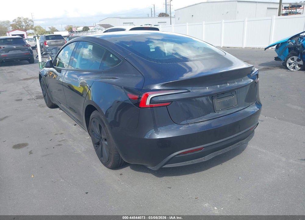 2025 TESLA MODEL 3 LONG RANGE REAR-WHEEL DRIVE/STANDARD REAR-WHEEL DRIVE VIN: 5YJ3E1EA3SF986733