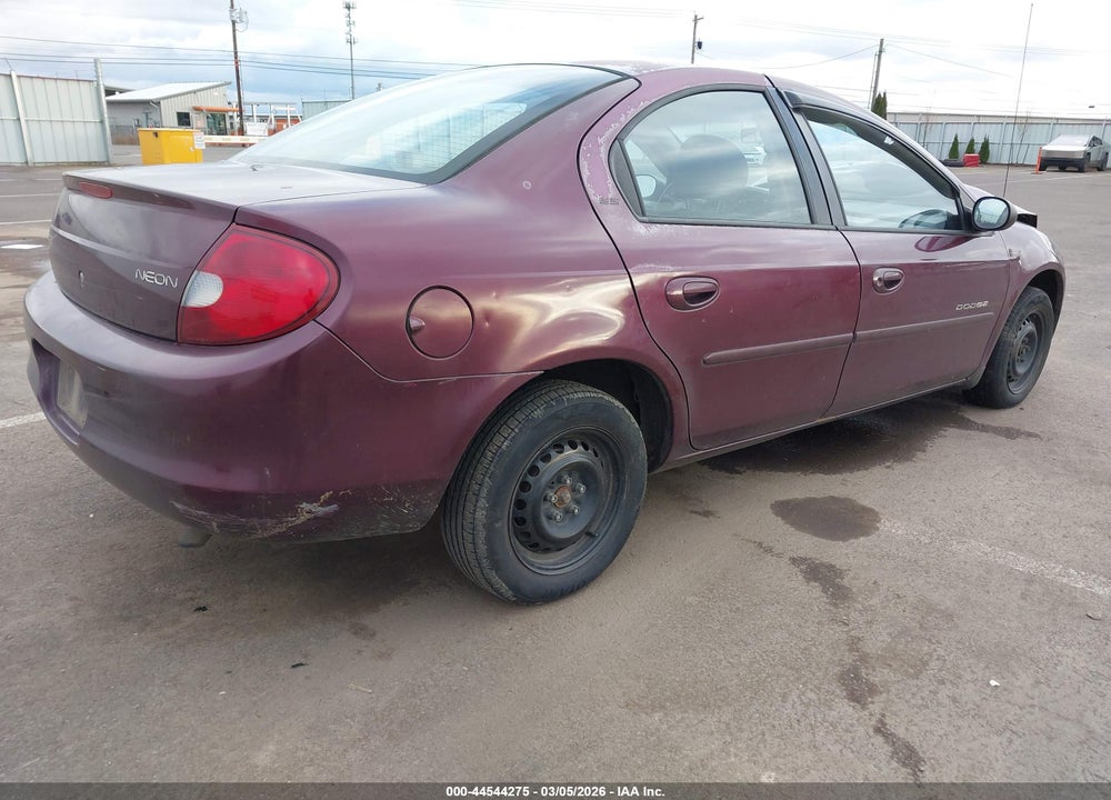 2000 DODGE NEON HIGHLINE VIN: 1B3ES46C0YD780841