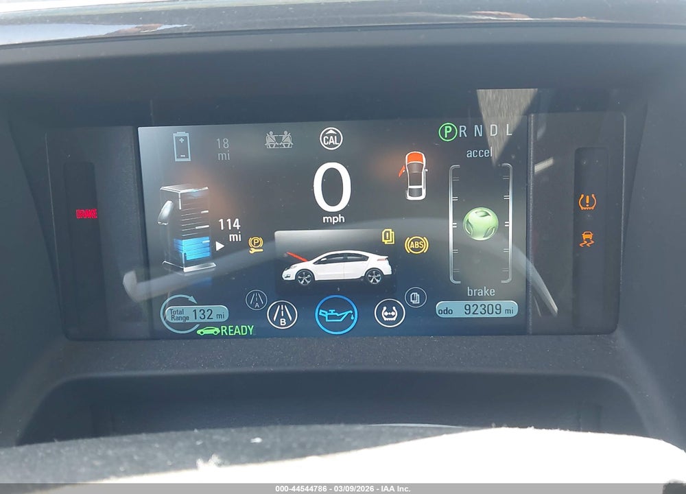 2012 CHEVROLET VOLT VIN: 1G1RD6E41CU109907