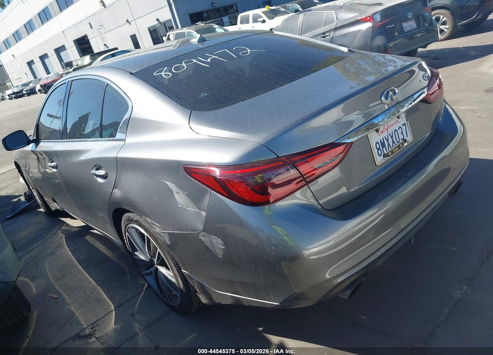 2019 INFINITI Q50 3.0T LUXE VIN: JN1EV7AP0KM543813