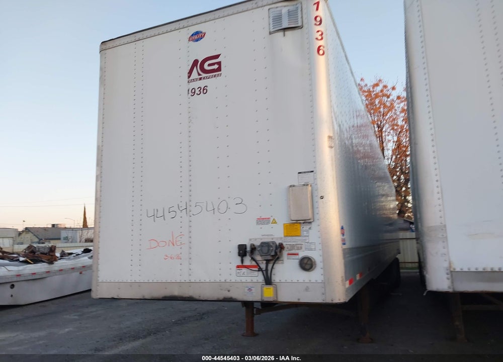2023 UTILITY TRAILER MFG DRY VAN VIN: 1UYVS2539P3840139