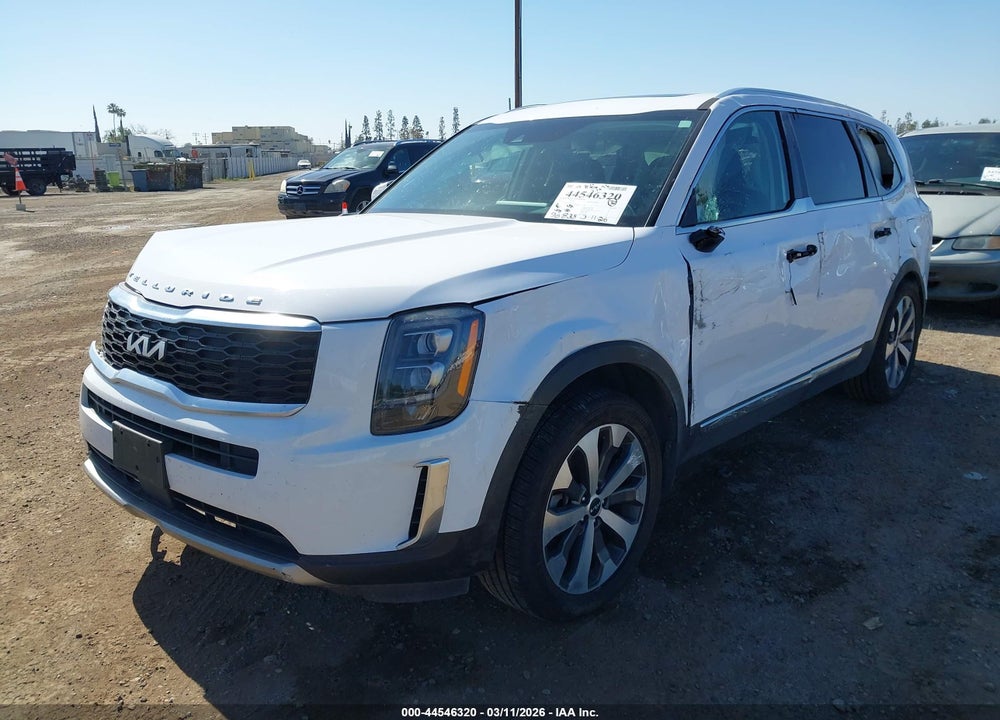 2022 KIA TELLURIDE EX VIN: 5XYP3DHC8NG250258