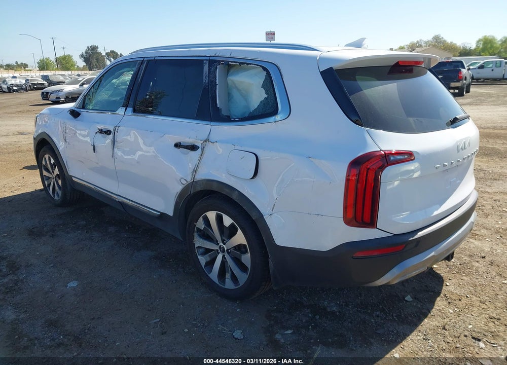 2022 KIA TELLURIDE EX VIN: 5XYP3DHC8NG250258