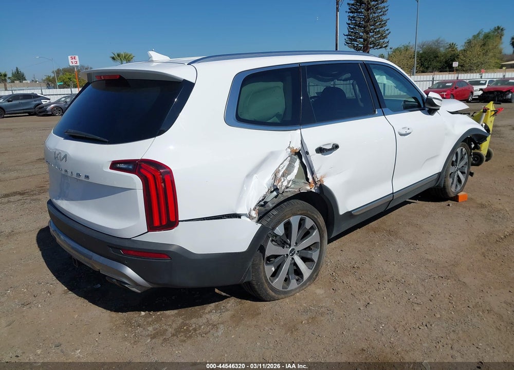 2022 KIA TELLURIDE EX VIN: 5XYP3DHC8NG250258
