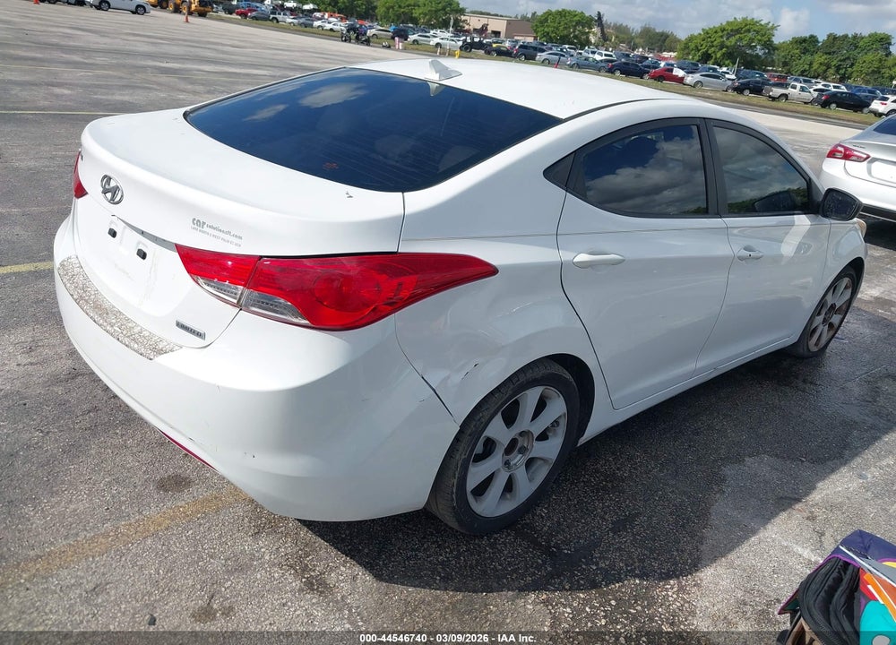 2012 HYUNDAI ELANTRA LIMITED VIN: 5NPDH4AE1CH120182