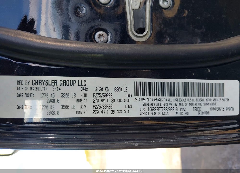 2014 RAM 1500 EXPRESS VIN: 1C6RR7FT7ES299819