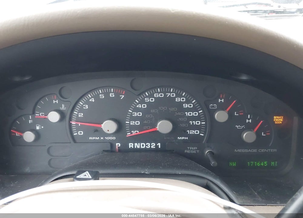 2003 FORD EXPLORER EDDIE BAUER VIN: 1FMZU74W13UB93609