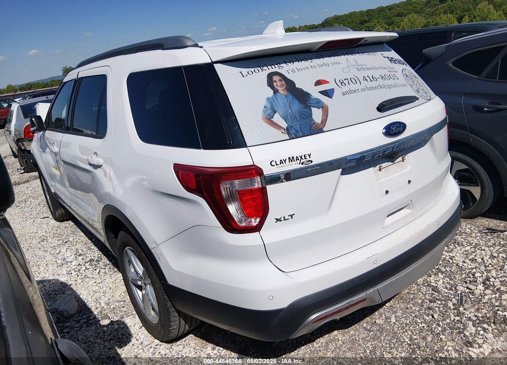 2017 FORD EXPLORER XLT VIN: 1FM5K7D86HGC18032